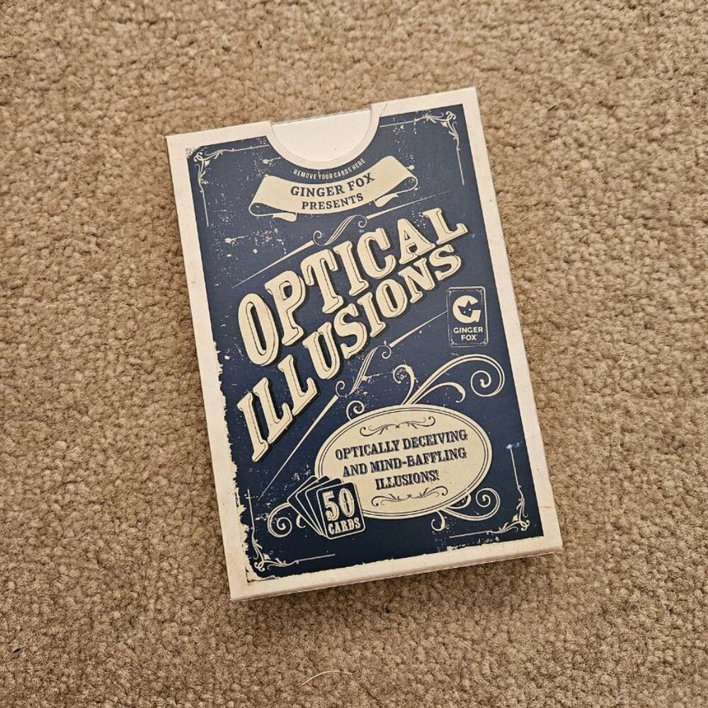 2014 Optical Illusions 50 Card Game Set by Ginger Fox‎ - NEW